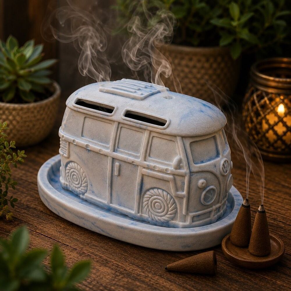 Camper Bus Cone Incense Holder